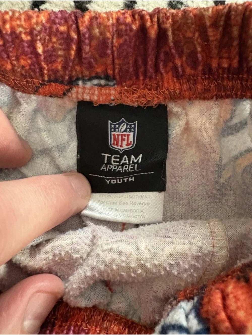 Denver Broncos NFL Team Apparel Pajama Pants Youth Medium 10/12